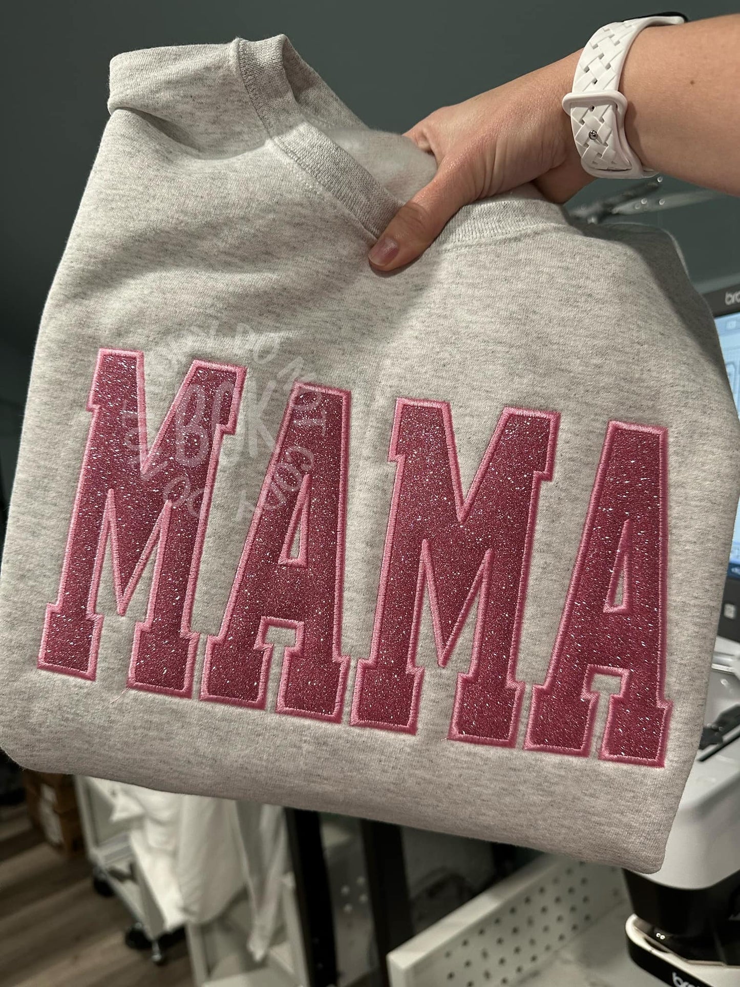 GLITTER satin stitch title - WHOLESALE