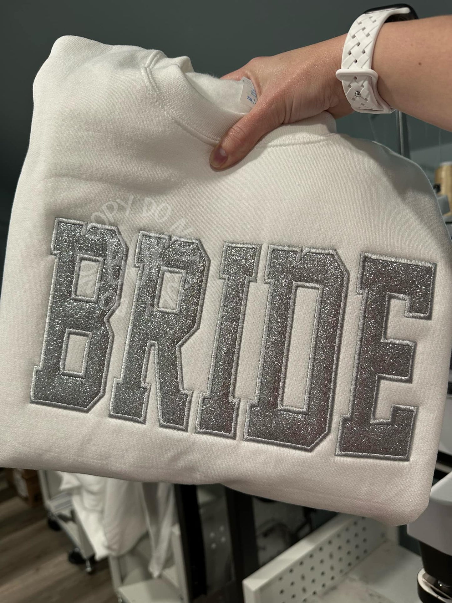 GLITTER satin stitch title - WHOLESALE