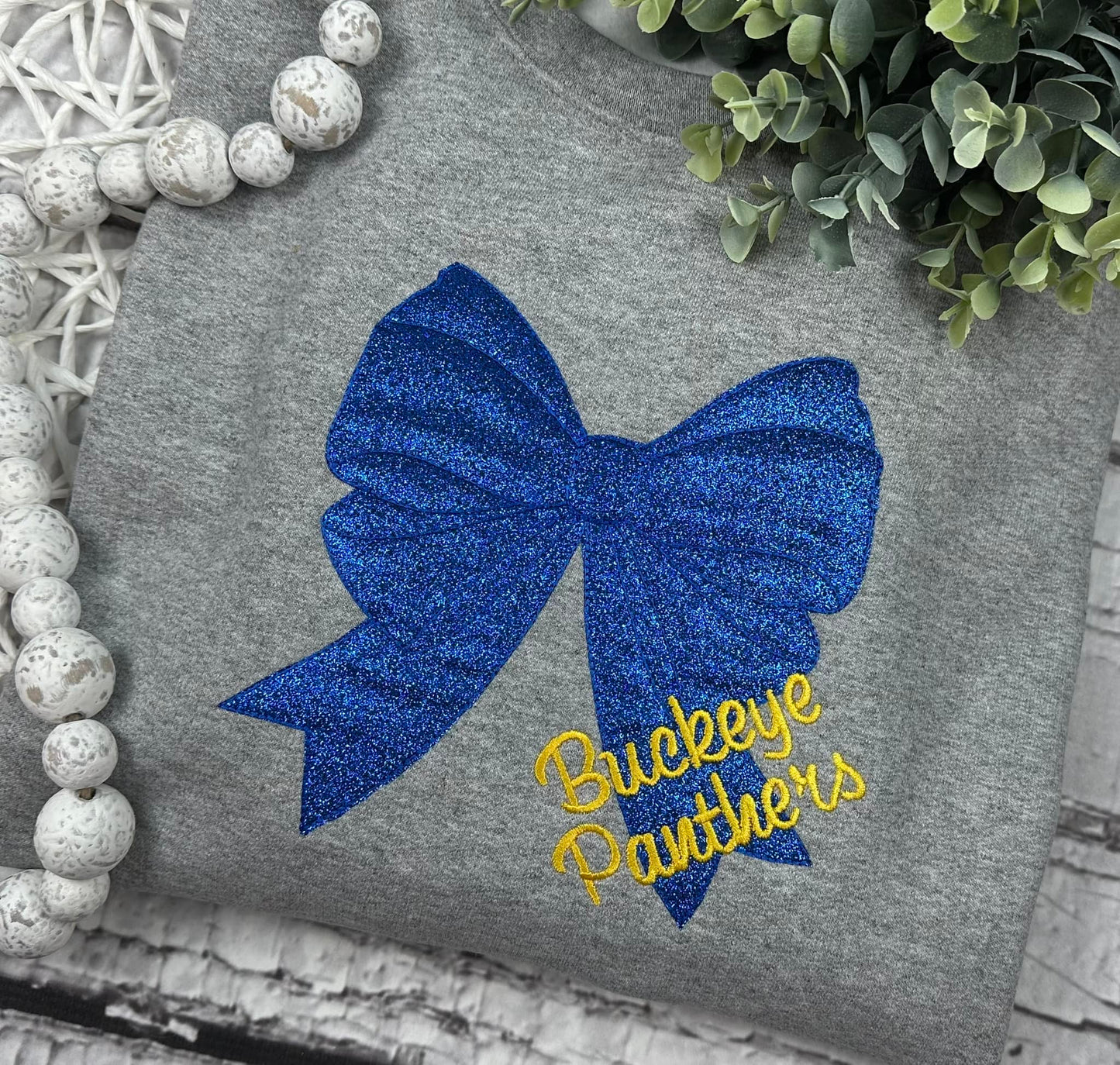 BOW glitter embroidery - WHOLESALE