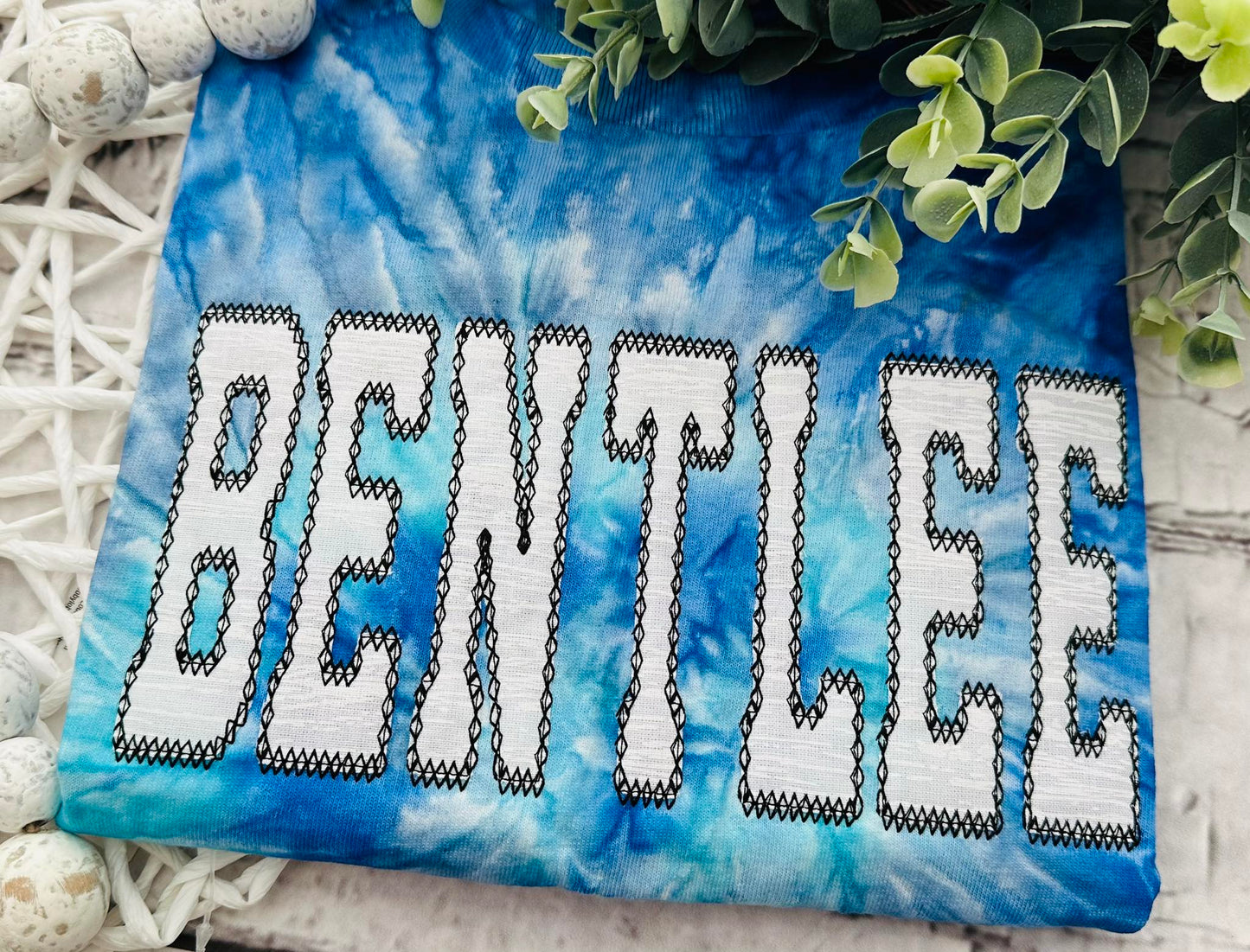 Tie Dye with glitter applique - WHOLESALE