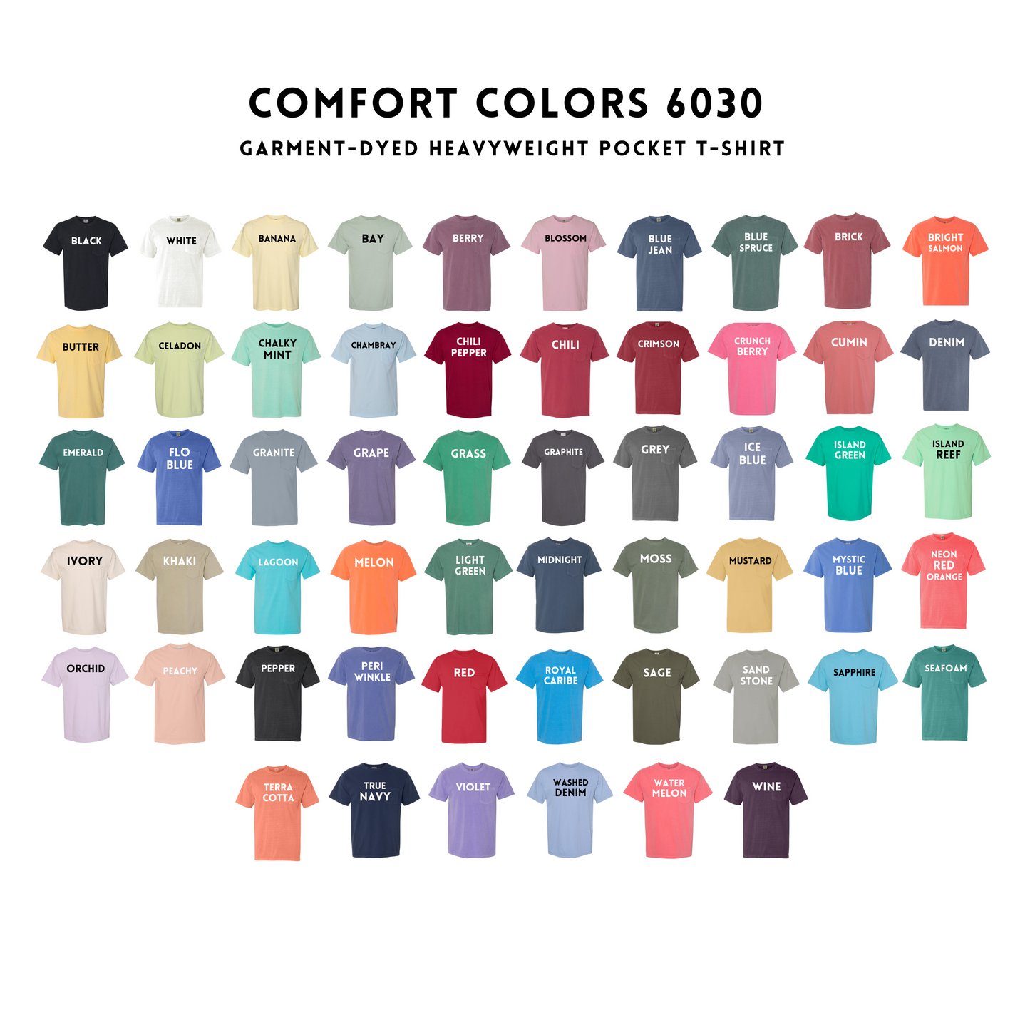 Comfort Colors pocket - WHOLESALE