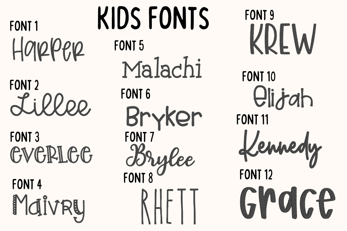 Big Letter Kids WHOLESALE
