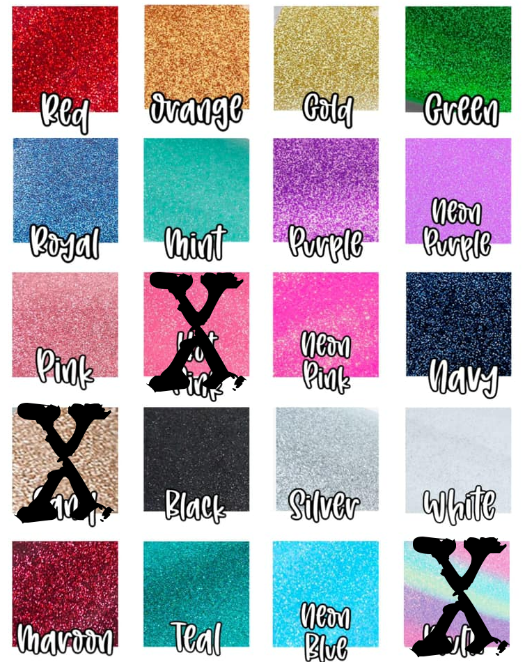 BOW glitter embroidery - WHOLESALE