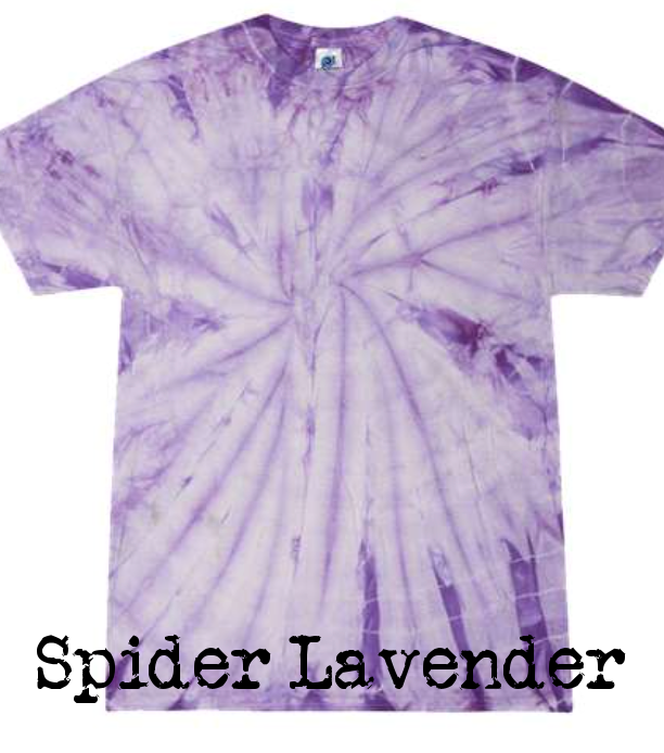 Tie Dye with glitter applique - WHOLESALE