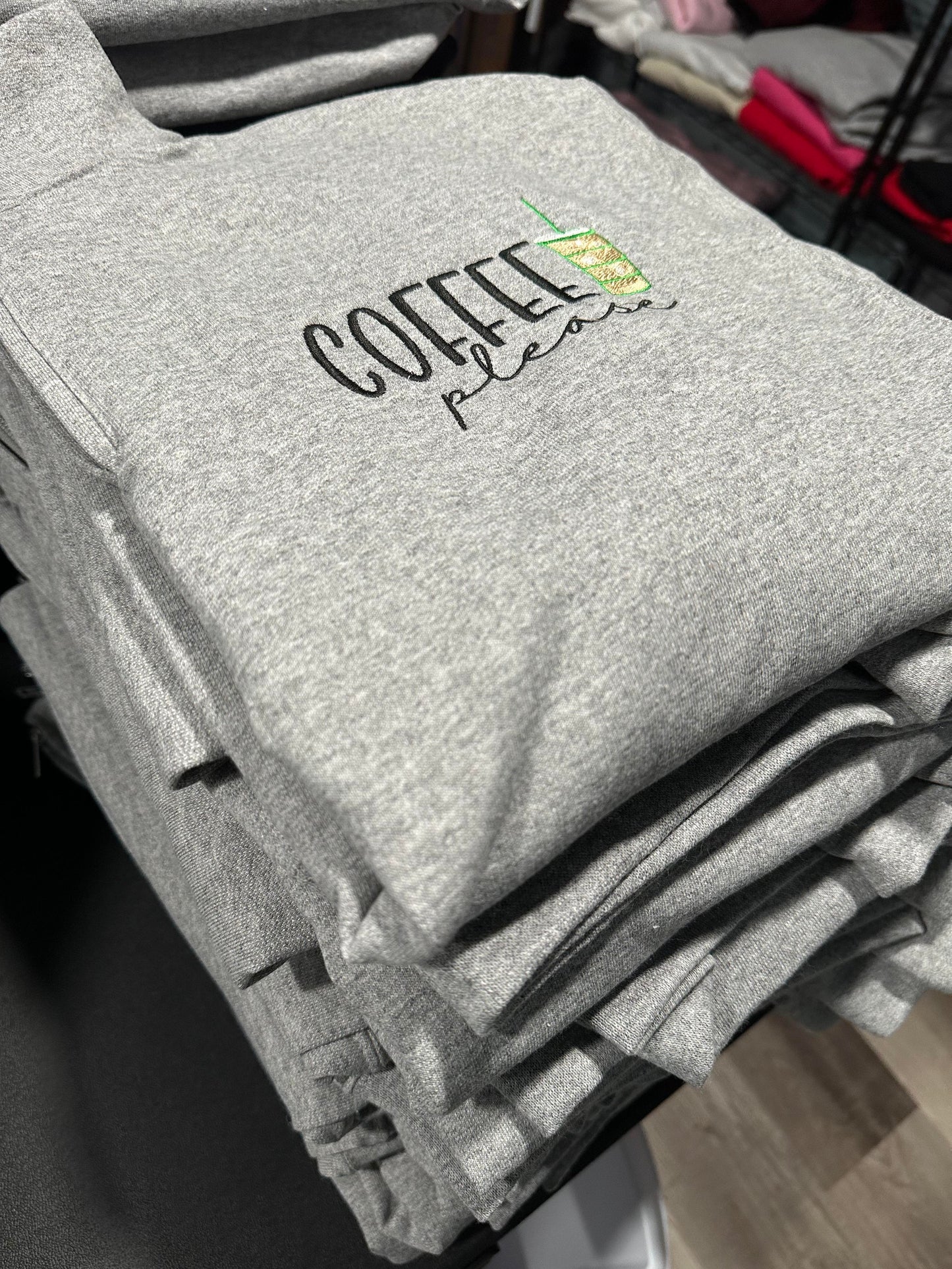 COFFEE please QUARTER ZIP WHOLESALE