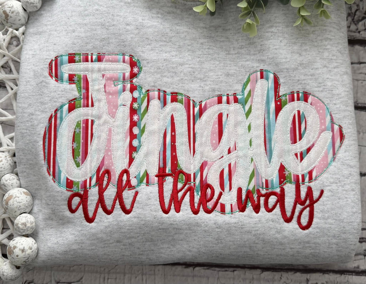 DOUBLE APPLIQUE CHRISTMAS WORD- WHOLESALE