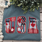 USA with bows applique - WHOLESALE