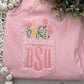 FLORAL INITIAL POCKET - WHOLESALE