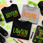 Two-Word embroidered tees - WHOLESALE