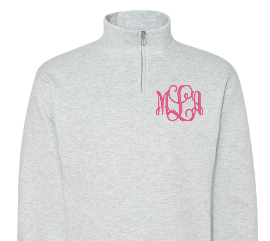 Monogram QUARTER ZIP WHOLESALE