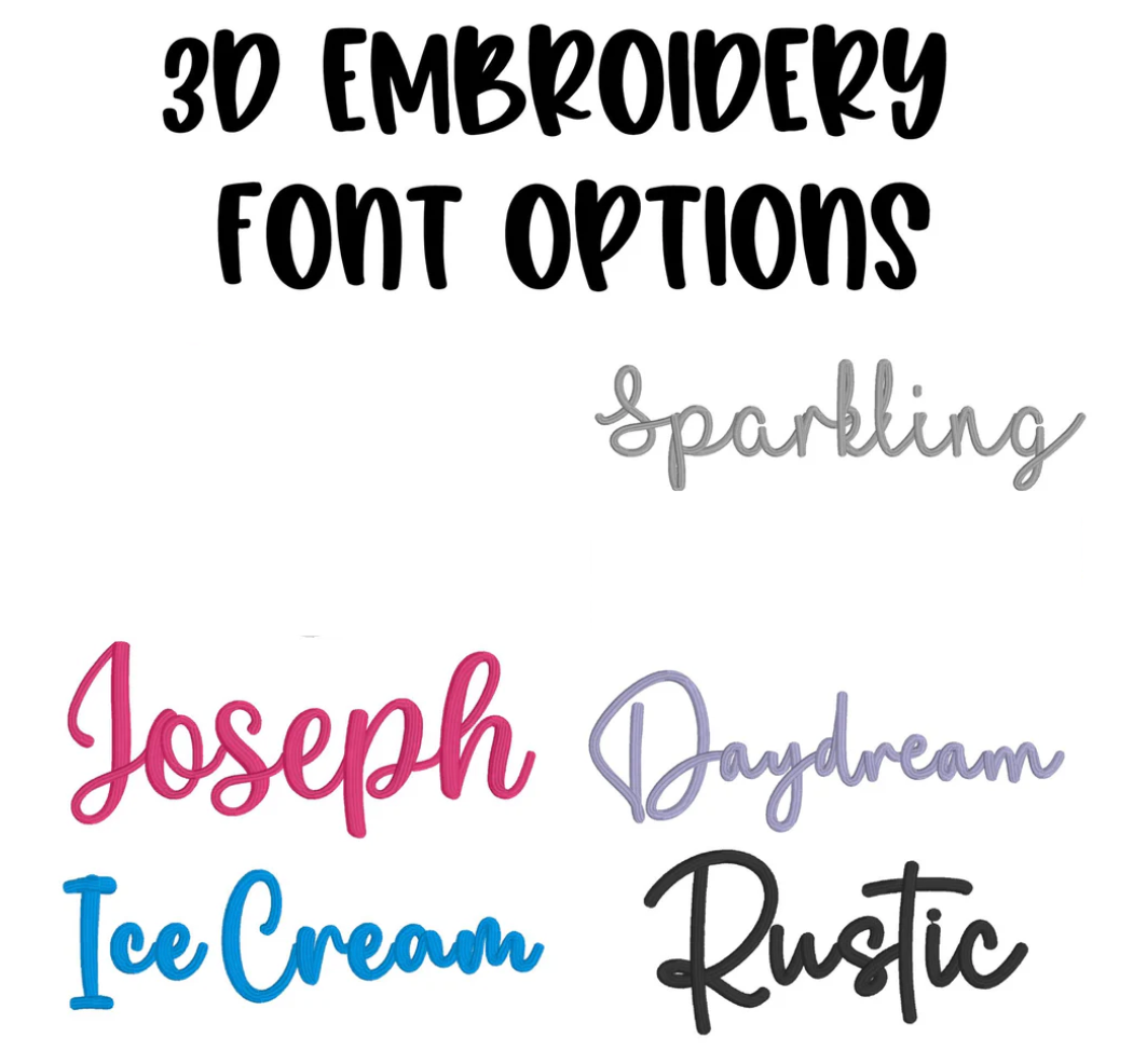 Puff Embroidery - WHOLESALE