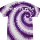Tie Dye with glitter applique - WHOLESALE