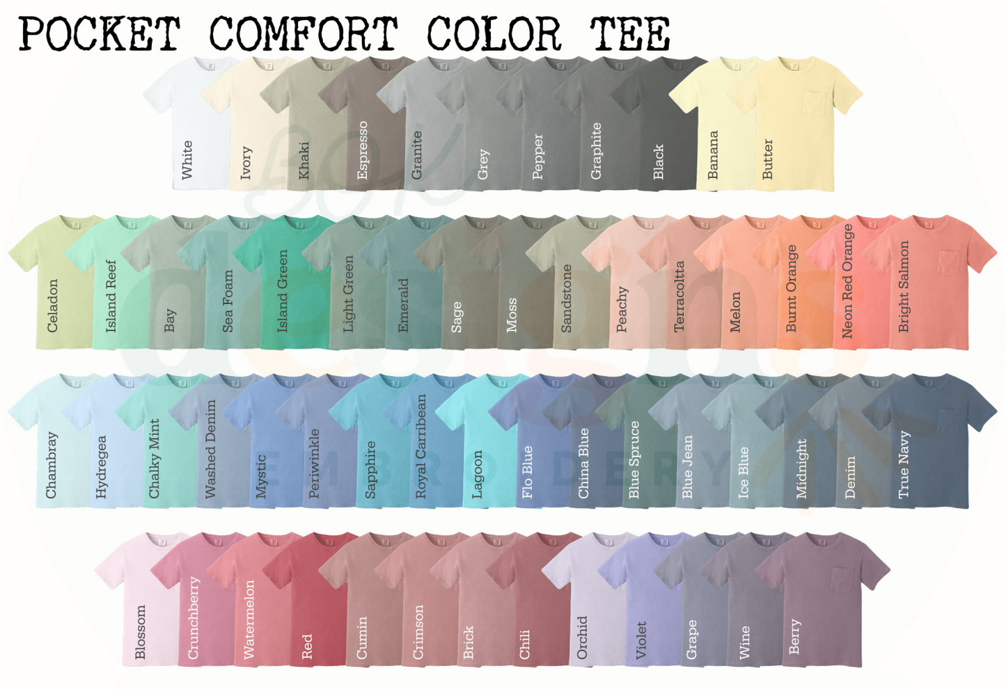 Applique with word below Embroidery- WHOLESALE