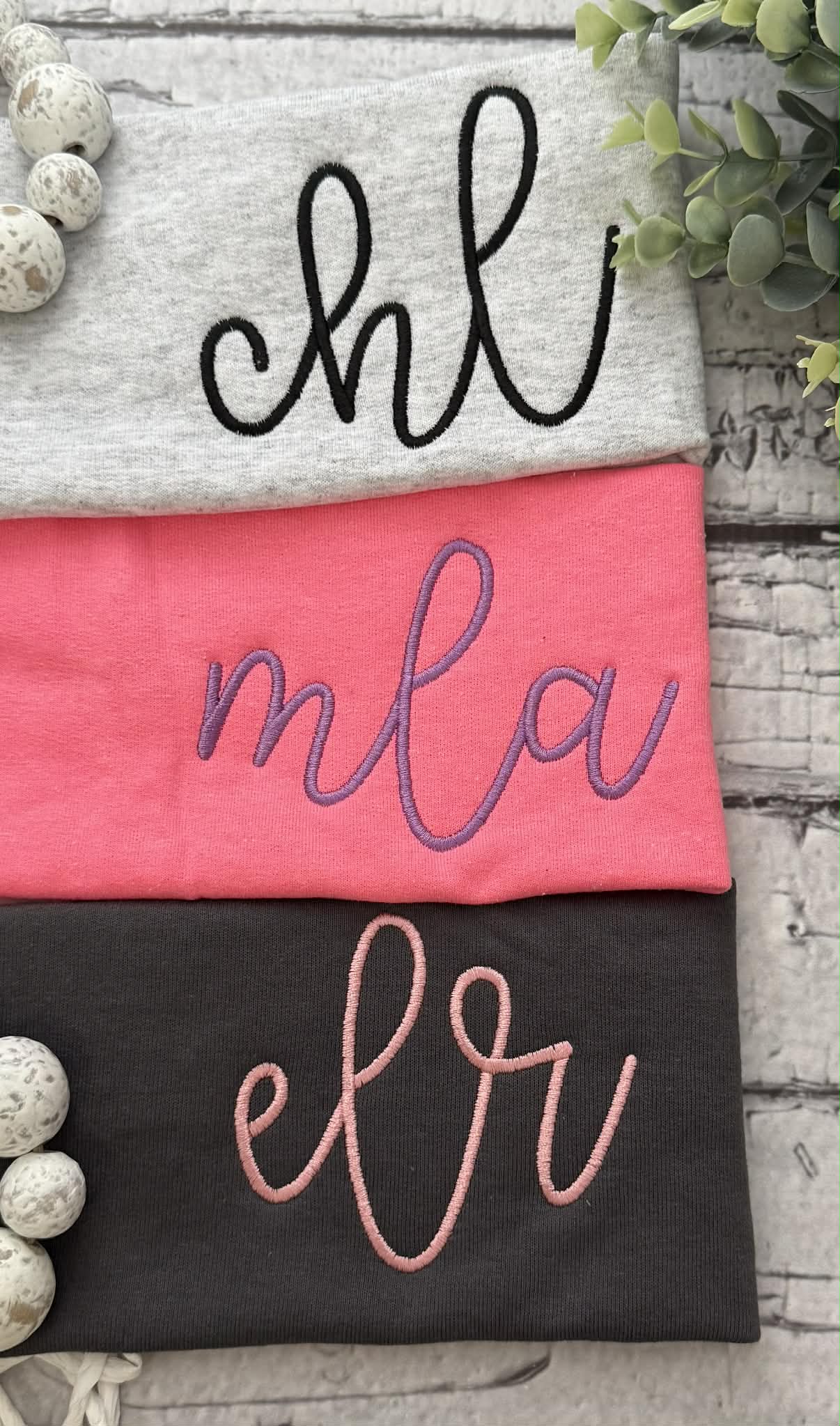 Initials pocket monogram - WHOLESALE