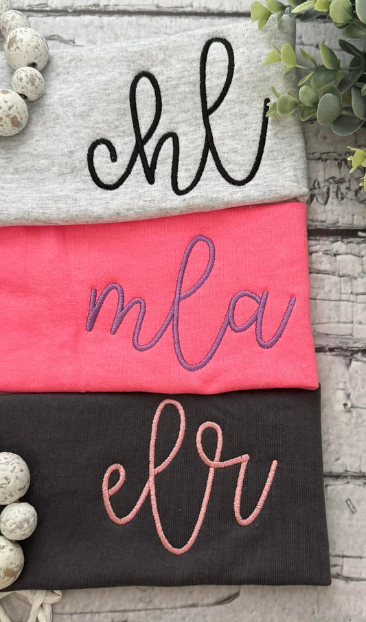 Initials pocket monogram - WHOLESALE
